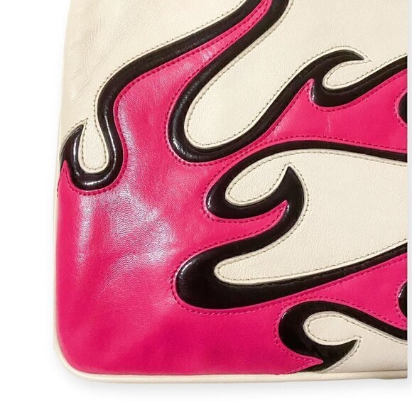 Rare limited edition Prada fire flame clutch, pink - Picture 3 of 9